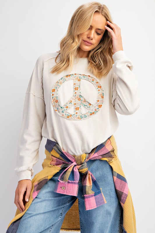 Plus Peace Sign Pullover