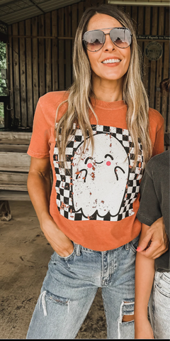 Checkered Ghost Tee