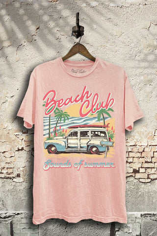 PLUS Beach Club Car Tee